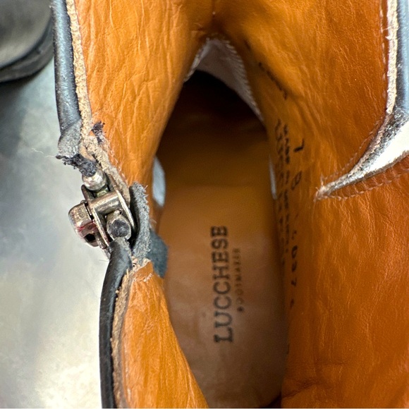 Lucchese Harley Stud Boots in black Stonewash leather. Brand NEW! - Picture 7 of 9